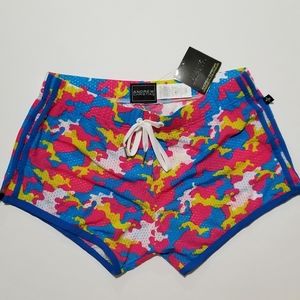 Andrew Christian Colorful Athletic Shorts NWT